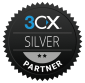 3cx silver logo